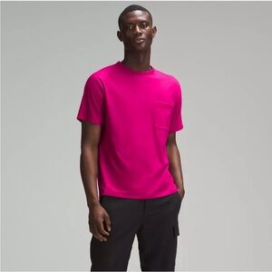 lululemon Fundamental Pocket T-Shirt Color Wild Berry Size M. Worn just once.